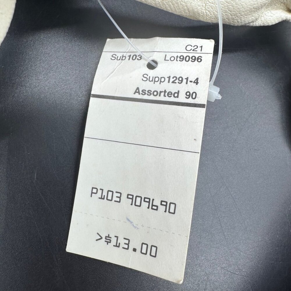 Vintage White Purse Club Cafa Cream Faux Leather Hobo Bag 1980s Retro Fashion - Picture 5 of 8